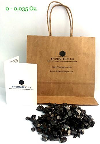 Shungite Club Elite Shungite Detoxification Stone for water &amp; jewelry making all fraction (1 lb #0.0-0.035 Oz per stone)
