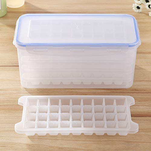 Multi Layer - Square Ice Mold Trays Multi Layer With Cover Storage Box 5 Layers - Puff Gauze Insulated Lights Magic Office Car Chains Women Sterling