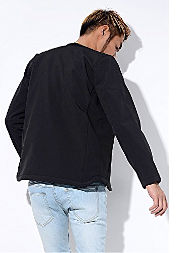 【数量限定】(キャバリア)CavariA シャークスキンボンディング加工ノーカラーMA-1ジャケット