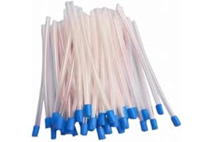 Global-Dental 100Pcs Disposable Saliva Ejector Suction Tips Aspirator Nozzles PVC