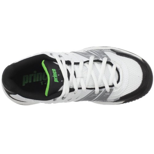 Prince Kids' 8P310149T22 Jr Tennis Shoe,White/Black/Green,5.5 M US Big