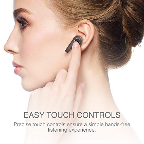 Brookstone AirPhones True Wireless Earbuds, Passive Noise Cancelling