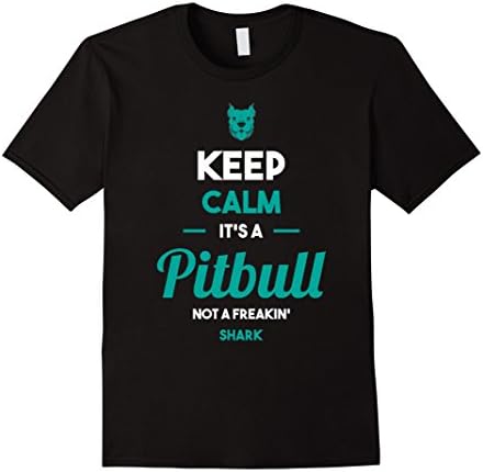 Mens pitbull tshirt Keep Calm It's A Pitbull Pit lover T-Shirt XL Black
