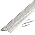 M-D Building Products 78220 Extra Wide Fluted 2-Inch by 72-Inch Carpet Trim, Silver