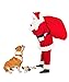 Dog Stocking + Christmas Dog Collar Bundle 4 Interactive Dog Toys Large Holiday Collar Perfect Pet Christmas Gifts