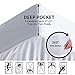 JEAREY Queen Mattress Pad Cover Stretches up 8-21 Deep Pocket