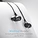 NuForce Optoma BE2 Wireless Bluetooth Earphones with Patented SpinFit eartips, 10h Battery, Microphone, AAC Support for iPhone