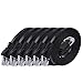 Cat 6 Ethernet Cable 5ft (6 Pack) (at a Cat5e Price but Higher Bandwidth) Flat Internet Network Cables - Cat6 Ethernet Patch Cable Short - Black Computer LAN Cable with Snagless RJ45 Connectors primary
