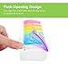 7 Day Pill Organizer 2 Times a Day - Weekly Medicine Dose Organizer Box, Vitamin Holder Case, Big Pill Container Box, 7 Day AM PM (Rainbow Easy Push)