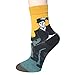 4 Pairs Womens Famous Painting Art Printed Casual Crew Funny Socks by Amandir