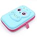 JUJIN Cute Owl Face Hardtop EVA Pencil Case Big Pencil Box With Compartment For Kids (Light Blue)…