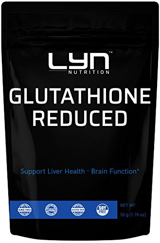 Pure Glutathione Reduced Powder, 50 Grams, Supports Liver Health and Detoxification, No GMOs, Vegan Friendly