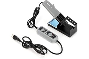 LYNICESHOP 938D Portable Hot Tweezers Mini Welding Station,LED Temperature digital display for Repair of BGA SMD（110V）