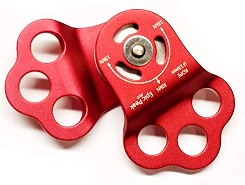 Epic Peak 30KN Triple Attachment Climbing Hitch Pulley for 13mm Rope