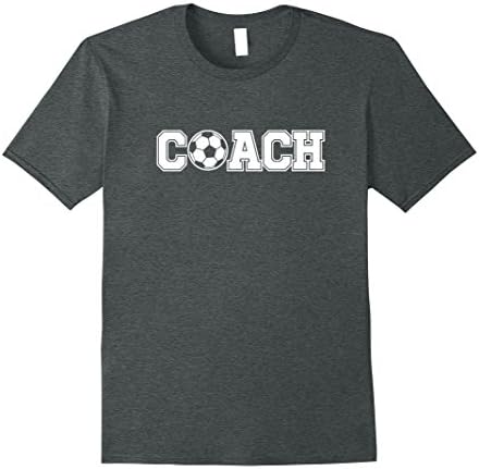 Mens Soccer Coach Shirt Sports Coaching Staff Head Coach Tees XL Dark Heather