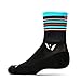 Swiftwick Aspire Stripe Four Sock: Black/Blue MD