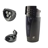 Cohiba Cigar Lighters Triple 3 Jet Flame Refillable Butane Fluid Torch Lighter with Punch High Quality