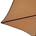 Le Papillon 9 ft Outdoor Patio Umbrella Aluminum Table Market Umbrella 6 Ribs Crank Lift Push Button Tilt