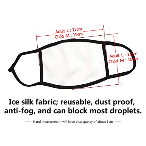 saitingdianzi Adults Reusable and Washable Face Bandanas, Breathable Cotton Face ṁɑşḱs, with Pumpkin Halloween Pattern, for Halloween (E)