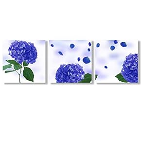 Canvas Wall Art Beautiful Flowers Collections Picked Painting Artwork for Home Prints Framed - 12"x12"x3 Panels