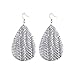 UMTNOR Teardrop Leather Earrings Drop Dangle Earings Lightweight Leather Earring for Women Girls