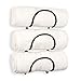 Wallniture Solid Wrought Iron Metal Towel Rack Holder - Wall Mount Rustic Home Decor - Bathroom Organizer Black Set of 3 (Curved Finish)