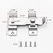 Flip Door Latch, 4.3 inch Stainless Steel Sliding Bolt Safety Gate Lock for Barn Warehouse Fense Garden Cabinet, Brushed Finish, 2 Pack