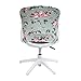 Jiyaru Rotating Armchair Slipcover Removable Stretch Computer Office Chair Cover #4 (Only Cover)