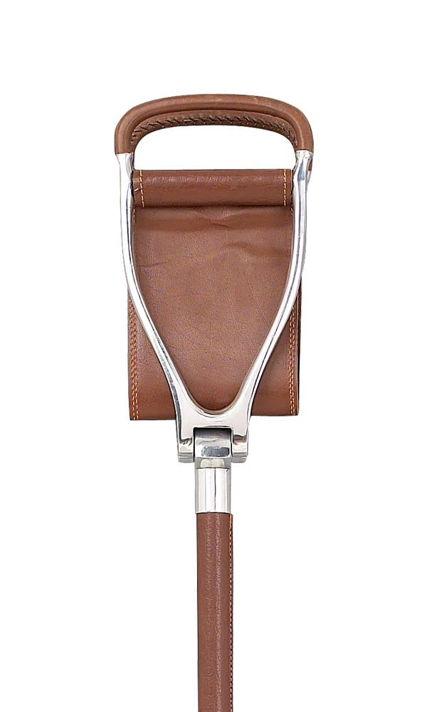 Tan Leather Adjustable Shooting Stick