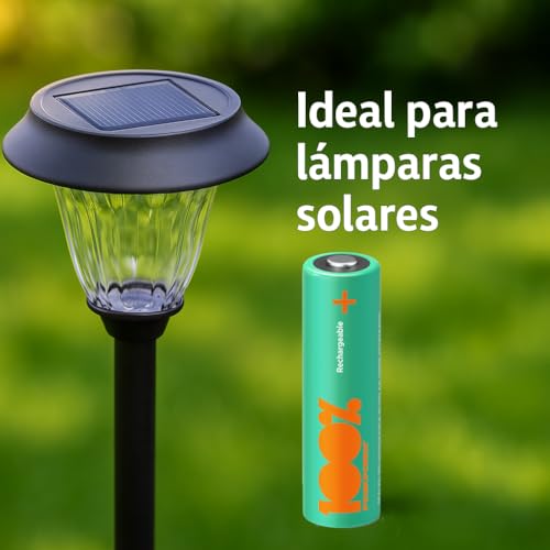 100%PeakPower Pilas Recargables AA 2300 mAh NiMH, Paquete de 12 Unidades - hasta 1000 Recargas, Alta Capacidad, Precargadas - Pilas AA Recargables para Juguetes, Controles, Adornos de Navidad
