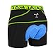 Baleaf Men's 3D Padded Bike Bicycle MTB Cycling Underwear Shorts