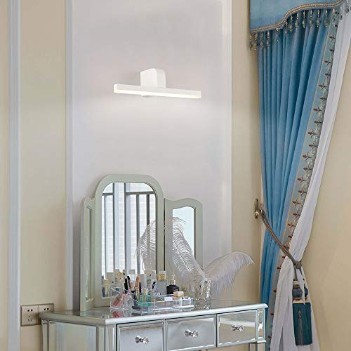 ECOBRT LED Bath Mirror Lamps 9W Vanity Lights in Bathroom Over Mirror White LED Wall Light Fixtures Indoor IP44 40cm Long 4000K