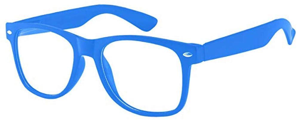 Boolavard Kids Nerd Glasses Clear Lens Geek Fake Eyeglasses for Girls Boys Eyewear Age 4-12 (Blue) — image 1