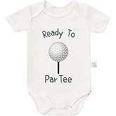 Ready To Par Golf Tee Bodysuit, Newborn Outfits Baby Boy, Infant Golfiing Outfit, Toddler Short Sleeves Jumpsuits