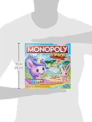 MONOPOLY Junior: Unicorn Edition Board Game for 2-4