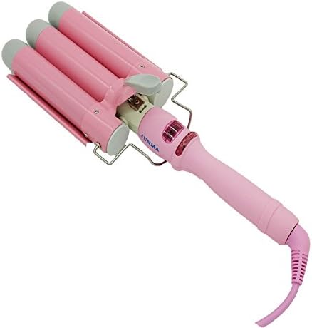 3 Barrel Hair Curling Iron Waver Wand Hair Curling Tools Hair Curler (32mm, Pink)