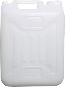 Camping Water Carrier Extra Thick Food-Grade 8 Gallon Water Container For Camping Hiking, Portable Plastic Jug Reusable With Lids For Shipping Transport Storage Water Waste Large White Hiki(Color:25L)