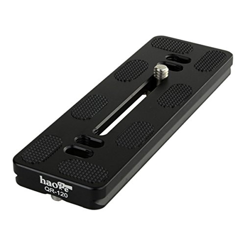 Haoge 120mm QR Quick Release Plate Dual Dovetail and D-Ring Screw Fits Arca-Swiss Standard for Tripo - //coolthings.us