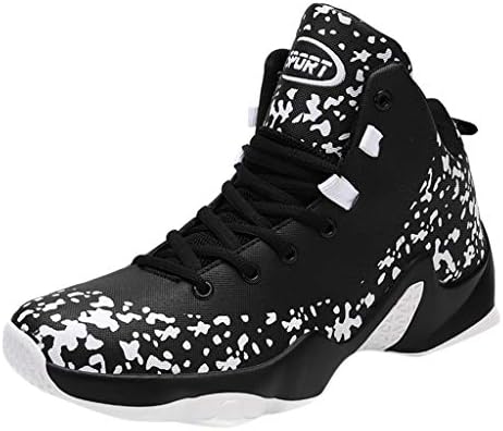 Moonuy Men's Basketball Shoes Breathable Lightweight Running Shoes Travel Shoes Casual Shoes Outdoor Non-Slip Sneakers Shock Absorbing, Wear-Resistant Student Sports Shoes