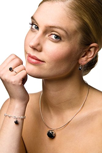 FOLD-Necklace-Medium-in-Lava-and-925-Sterling-Silver-necklace-handcrafted-in-Iceland-from-silver-and-lava