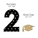 Big Dot of Happiness Gold 2025 Graduation Party Yard Signs - Outdoor Lawn Decorations - 2025