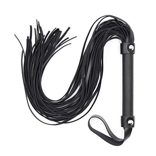 STTQYB Horse Riding Crop,Soft Faux Leather Harness Handle Whip Teaching Training Tool Costume Accessories (C)