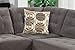 BOBKONA Michelson 3-Piece Reversible Sectional with Ottoman Sofa Set, Charcoal
