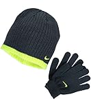 Nike Boy`s Knit Beanie & Gloves Set