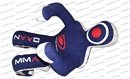 DAAN MMA Grappling Dummy - Judo Punching Bag, Unfilled - Sitting Position Hands Front - Brazilian JIU Jitsu Submission Grappling Dummy Sitting Dummy Wrestling (Blue, 70" Up to 121 lb - Unfilled) - Thumbnail 4