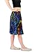 Orient Trail Women's Island Cruise Tie Dye Knee Length Skirt M/L Crab Purple