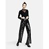 Taifun-Damen-Hose-mit-Pailletten-laessige-Passform-Black-40