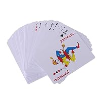 Fmingd 2 Decks of Waterproof Poker Cards Plastic PVC Playing Cards Perfect for Party Game Blue+Red