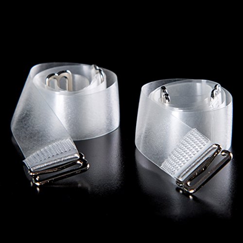 Bra Straps, Invisible Soft Clear Replacement Shoulder Straps Transparent & Removable - Thumbnail 4