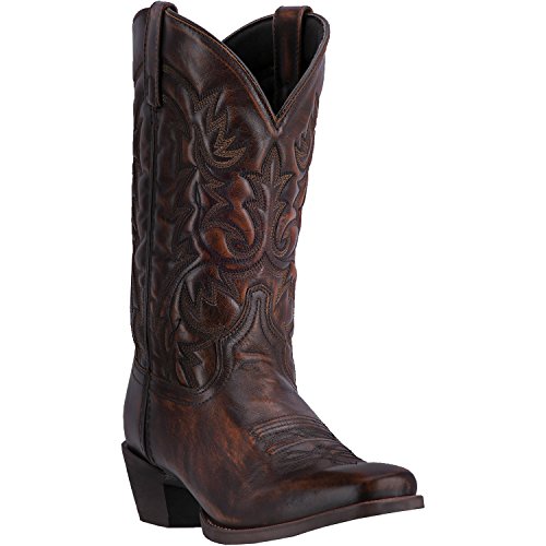 Laredo mens antique tan emporia leather cowboy boots 12…
